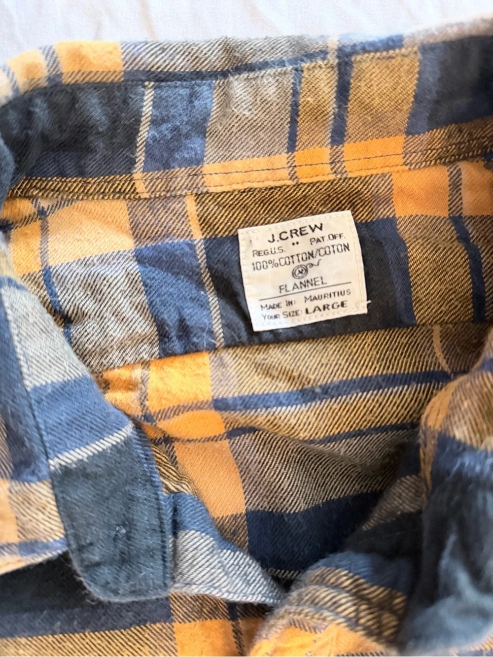 J. Crew Yellow & Navy Plaid Button-Down Shirt